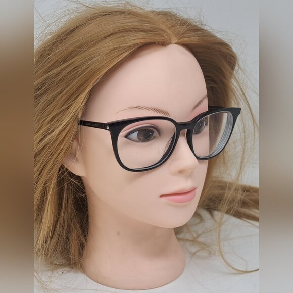 Saint Laurent Paris Women's Glasses Frames Black Square SL 38 001 52-16-140 - Picture 1 of 16